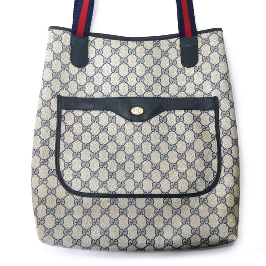 OLD Gucci　 定番トートバッグ（青）