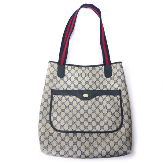 OLD Gucci　 定番トートバッグ（青）