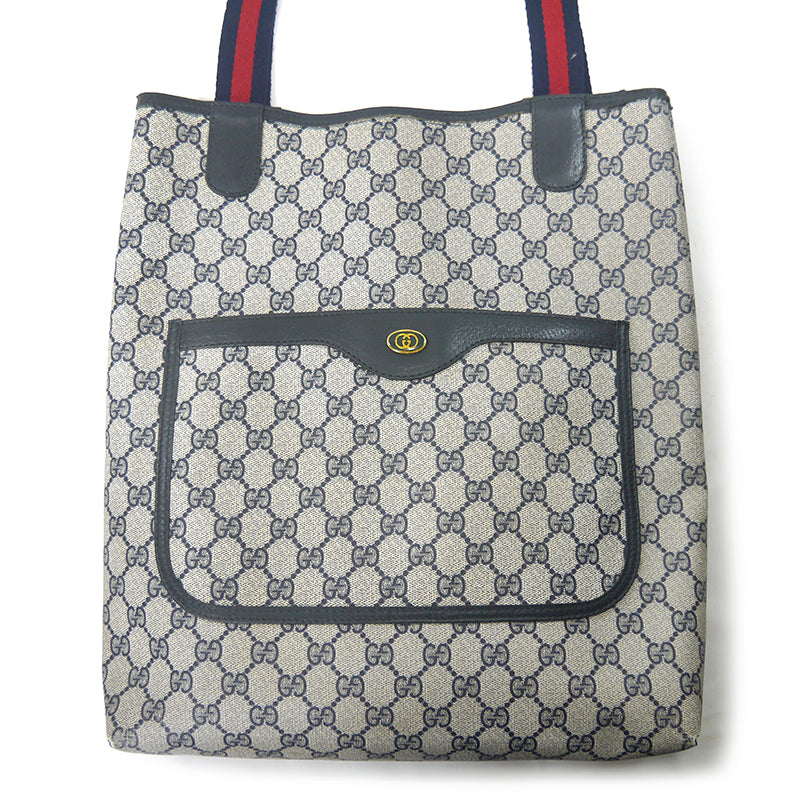 OLD Gucci　 定番トートバッグ（青）