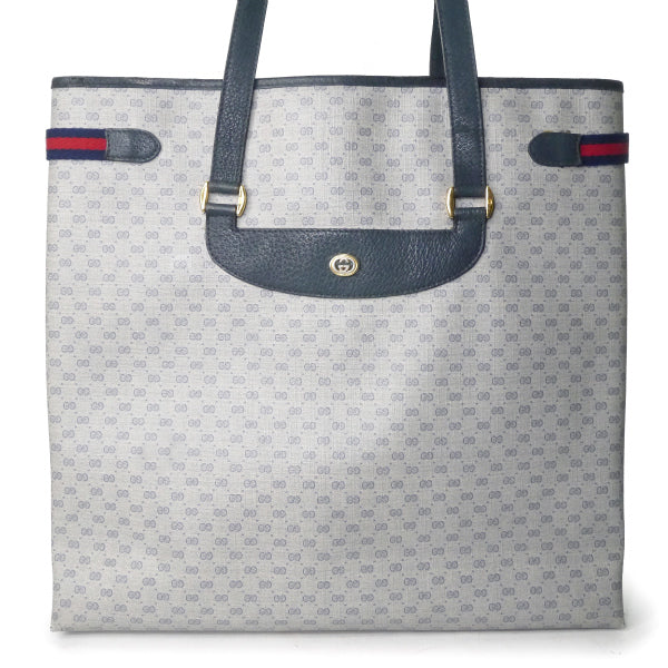 OLD Gucci 80sマイクロGGアクセコトートバッグ（青）