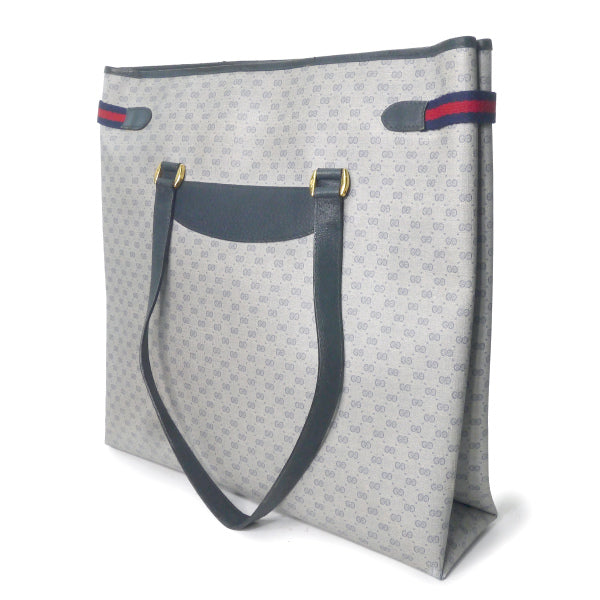 OLD Gucci 80sマイクロGGアクセコトートバッグ（青）