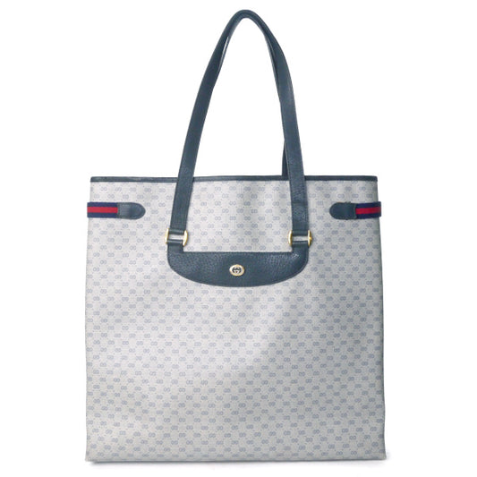 OLD Gucci 80sマイクロGGアクセコトートバッグ（青）