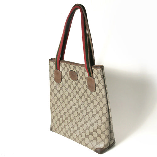 OLD Gucci シンプルトートバッグ（茶）