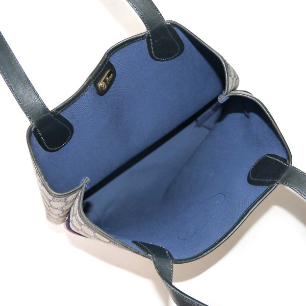 OLD Gucci 　GGエンブレム トートバッグ（青）