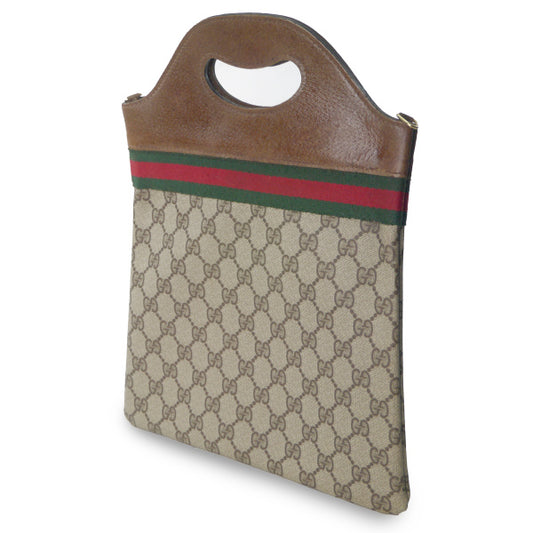 OLD Gucci ２Way 60s!　iPadバッグ（ブラウン）