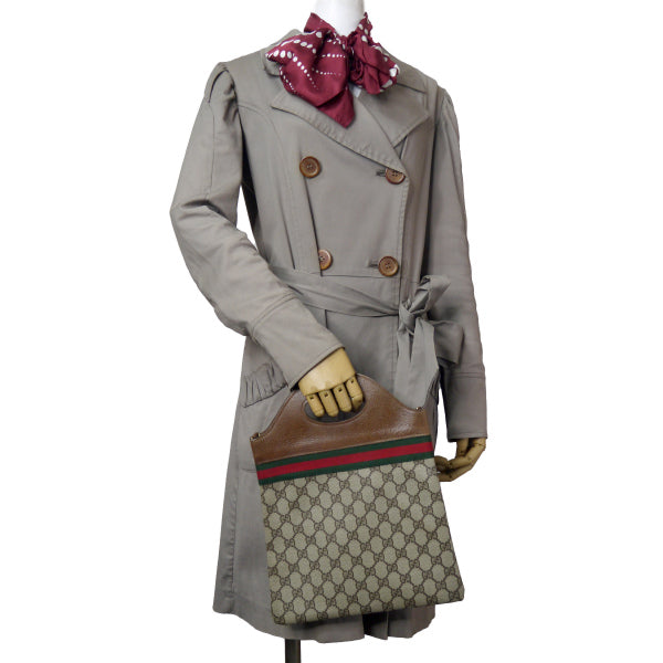 OLD Gucci ２Way 60s!　iPadバッグ（ブラウン）