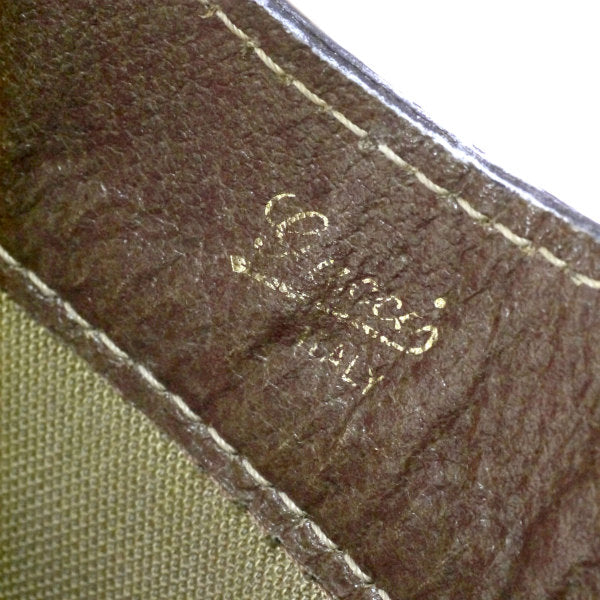 OLD Gucci ＜訳あり＞ショルダー付ミニハンドバッグ（茶）
