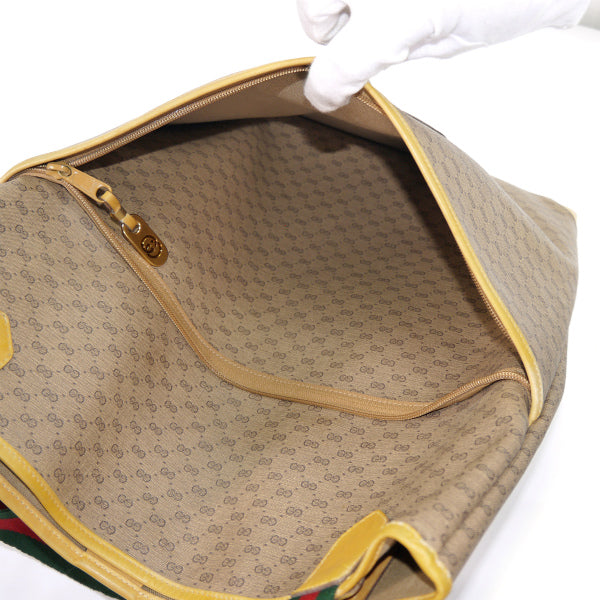 OLD Gucci マイクロGGトートバッグ（ベージュ系）