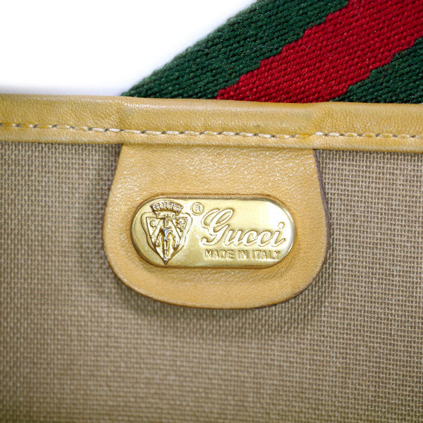 OLD Gucci マイクロGGトートバッグ（ベージュ系）