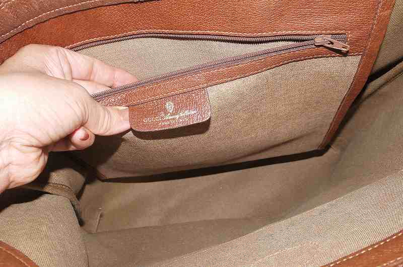 OLD Gucci  ポケット付きトートバッグ（ベージュ）