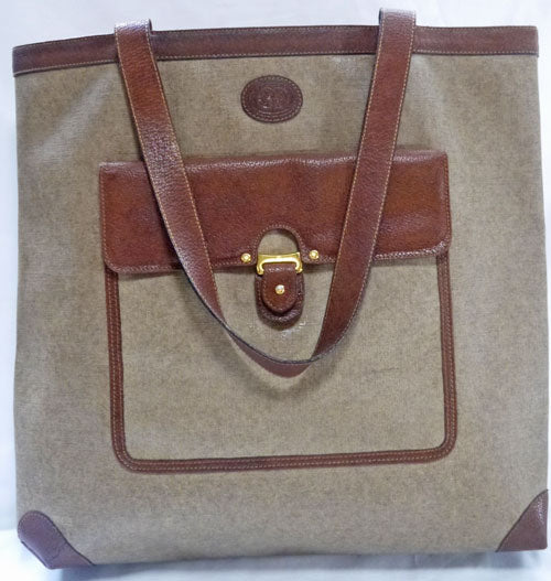 OLD Gucci  ポケット付きトートバッグ（ベージュ）