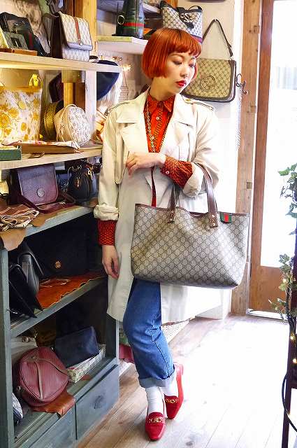 Gucci GGトートバッグ（茶）