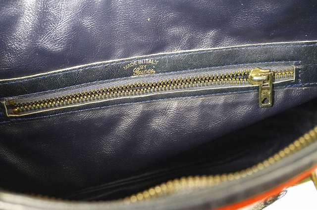 OLD Gucci 横トートバッグ（青）