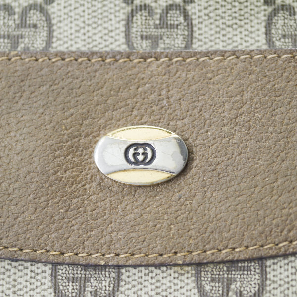 OLD Gucci GG柄スクエア型トートバッグ（茶）