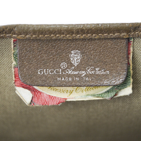 OLD Gucci GG柄スクエア型トートバッグ（茶）