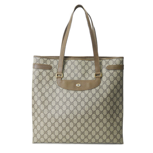 OLD Gucci GG柄スクエア型トートバッグ（茶）