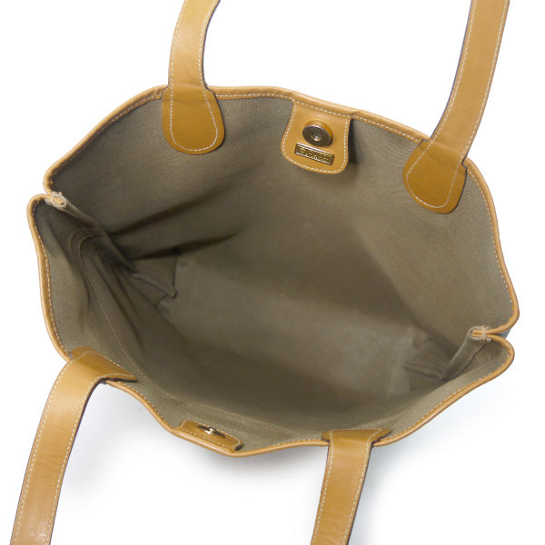 OLD Gucci エンブレム マイクロGGトートバッグ（キャメル）