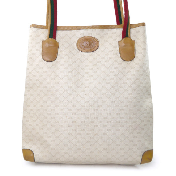OLD Gucci マイクロGGシェリーミニトートバッグ（白）