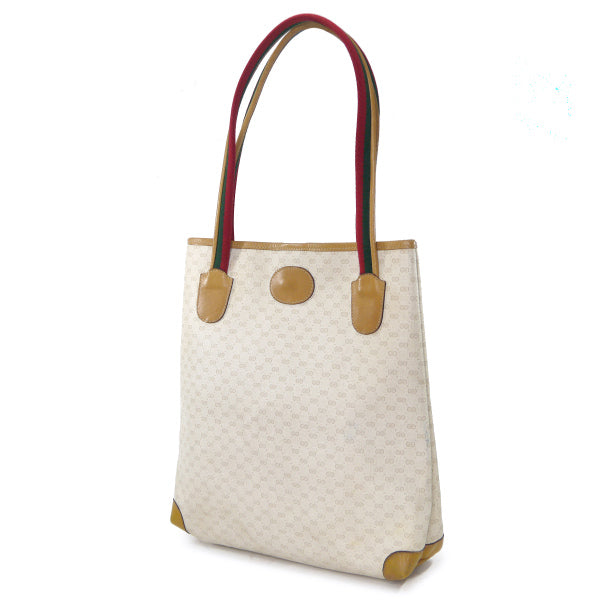 OLD Gucci マイクロGGシェリーミニトートバッグ（白）