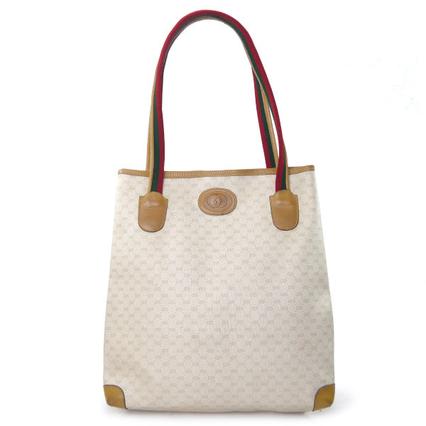 OLD Gucci マイクロGGシェリーミニトートバッグ（白）