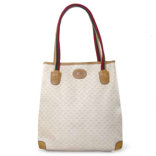 OLD Gucci マイクロGGシェリーミニトートバッグ（白）