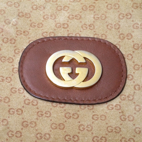 OLD Gucci　マイクロGGミニトートバッグ（茶/スエード）