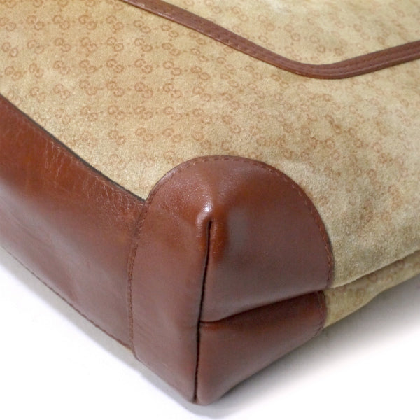 美品 OLD GUCCI PVC トートバッグ 茶 マイクロ フラップ GG総柄 美品 OLD GUCCI PVC トートバッグ 茶 マイクロ フラップ GG総柄