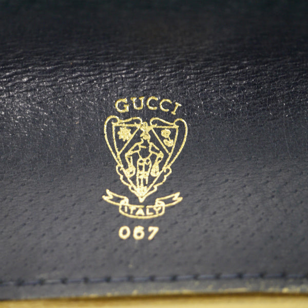 OLD Gucci　A4対応シェリーブリーフケース（青）