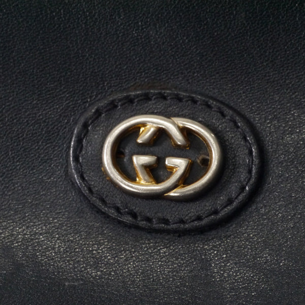 OLD Gucci　激レア!!レザーポーチ付ビット柄エコバッグ（赤）