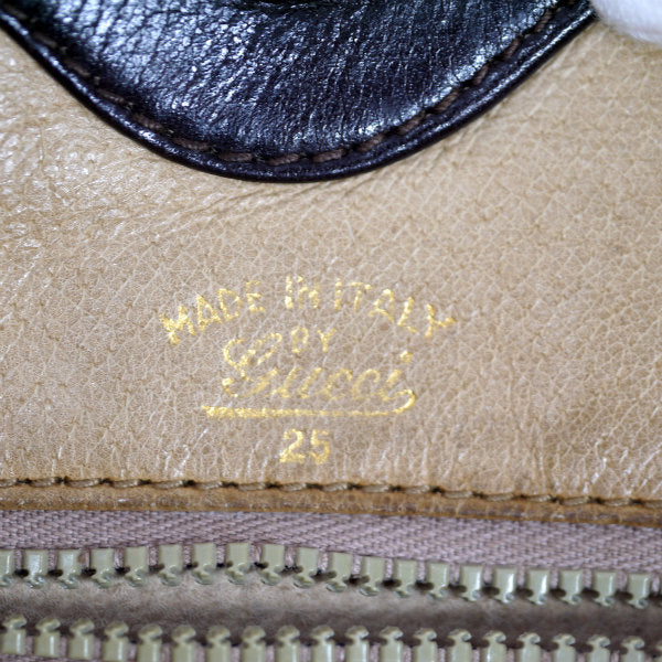 OLD Gucci スエード縦ステッチトートバッグ（茶）