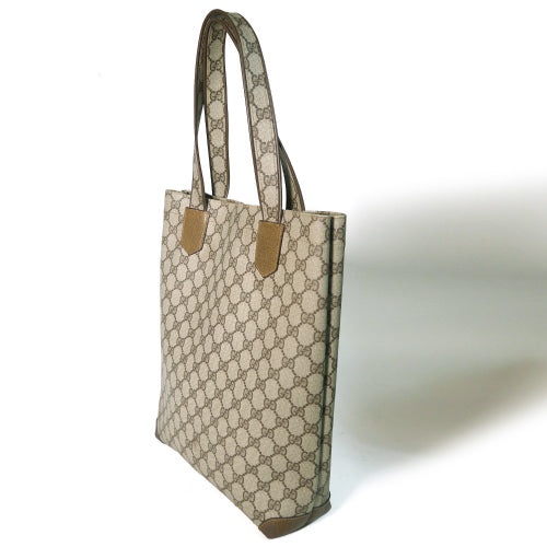 OLD Gucci 皮ポケGGトートバッグ（茶）