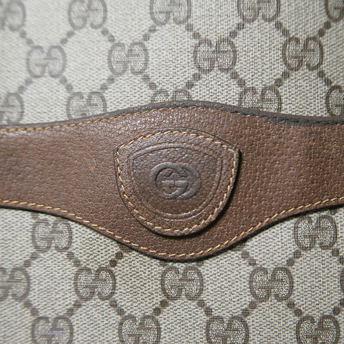 OLD Gucci 　大型ファスナートート（茶）
