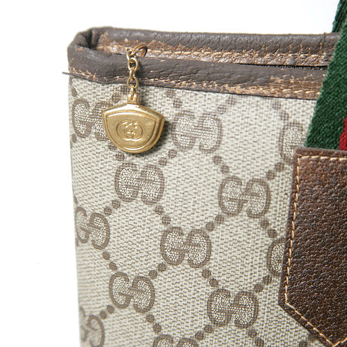 OLD Gucci 　大型ファスナートート（茶）