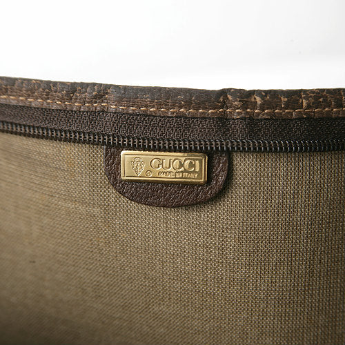 OLD Gucci 　大型ファスナートート（茶）