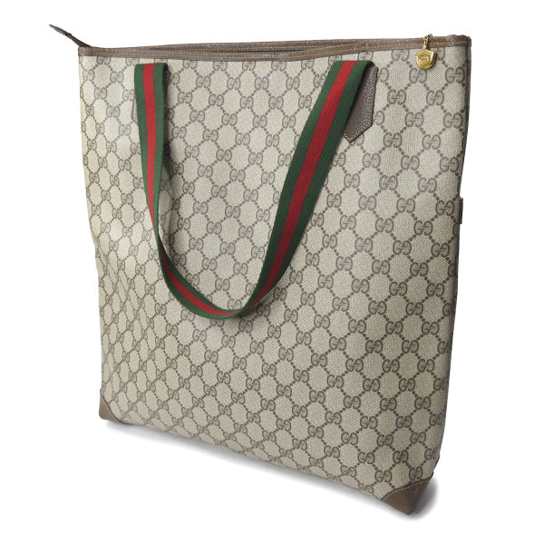 OLD Gucci 　大型ファスナートートバッグ（茶）