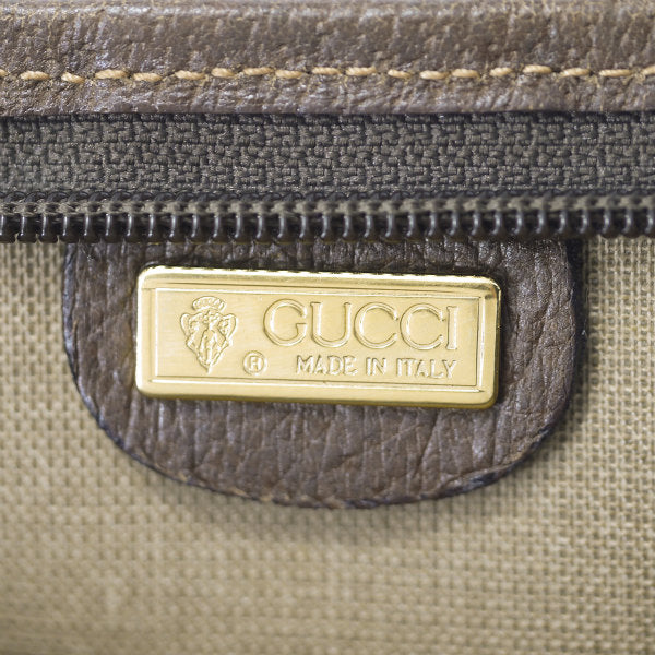 OLD Gucci 　大型ファスナートートバッグ（茶）