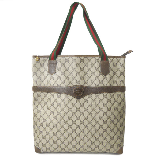 OLD Gucci 　大型ファスナートートバッグ（茶）