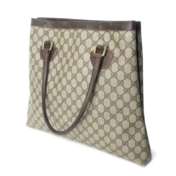 OLD Gucci 　GG柄スクエアトートバッグ（茶）
