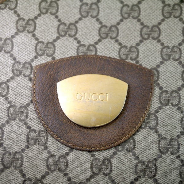 OLD Gucci 　GG柄スクエアトートバッグ（茶）