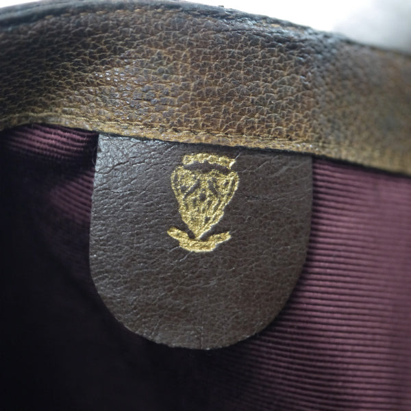 OLD Gucci 　GG柄スクエアトートバッグ（茶）