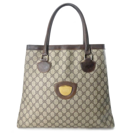 OLD Gucci 　GG柄スクエアトートバッグ（茶）