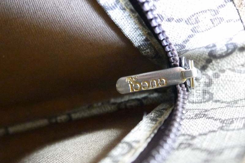 OLD Gucci Plus 大型トート(茶）