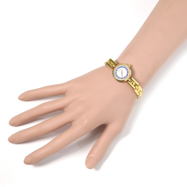 OLD Gucci サイドシェリー バングルウオッチ（青）