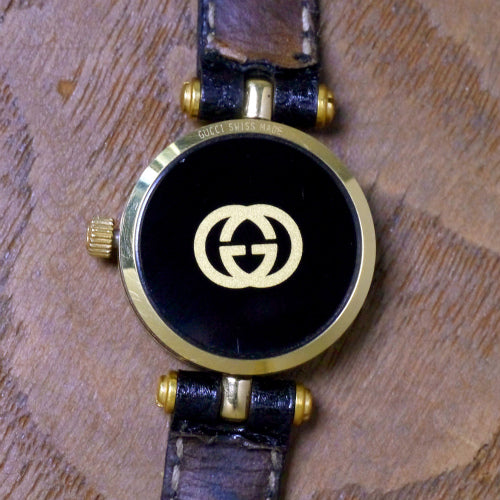 OLD Gucci <訳あり>バングルウオッチ（黒）