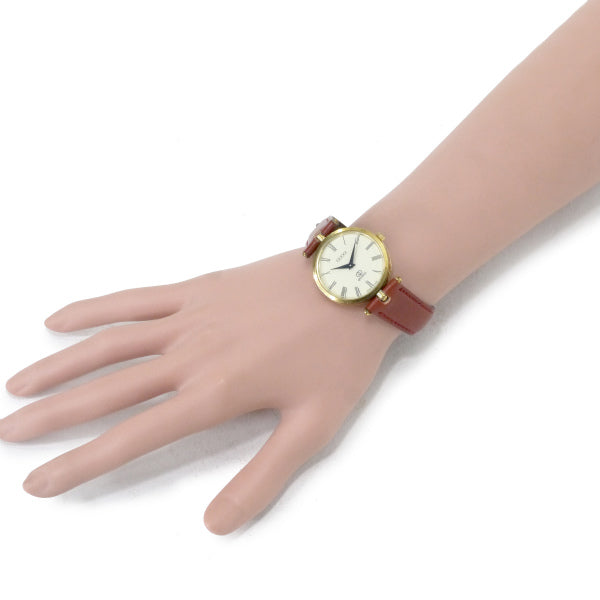 OLD Gucci　サイドシェリー腕時計（赤茶バンド）