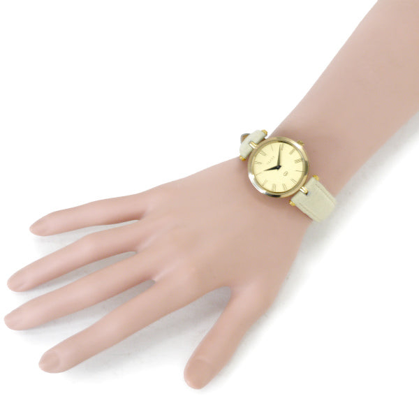 OLD Gucci　サイドシェリー腕時計（オフホワイトバンド）