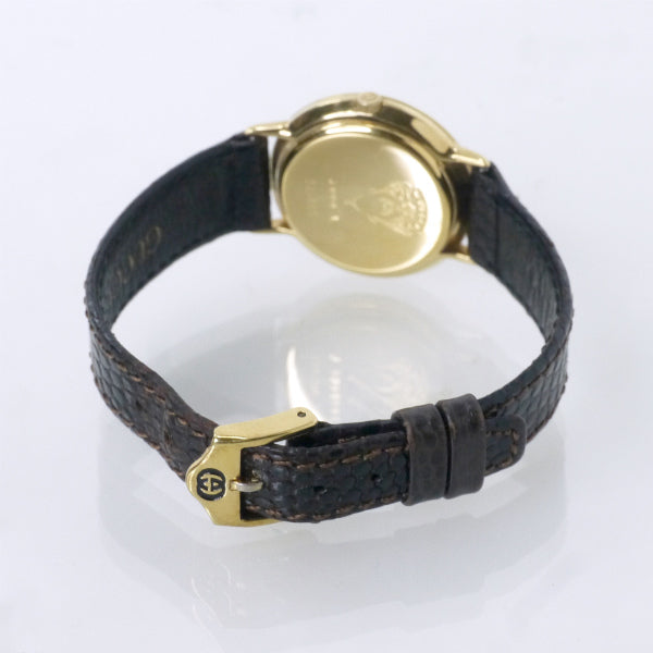 OLD Gucci ギリシャ数字 シェリー腕時計（リザード・濃茶）