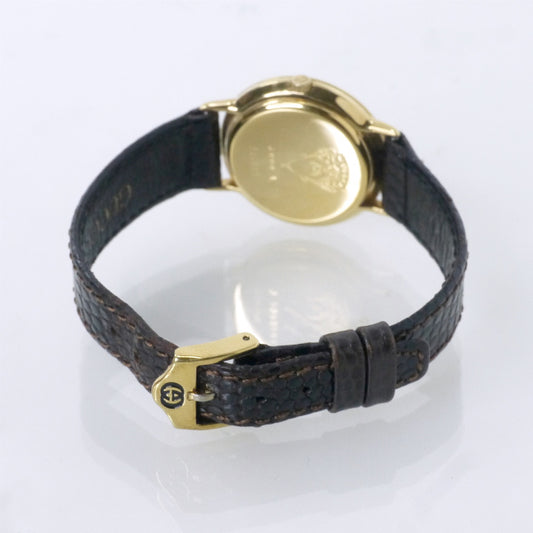 OLD Gucci ギリシャ数字 シェリー腕時計（リザード・濃茶）