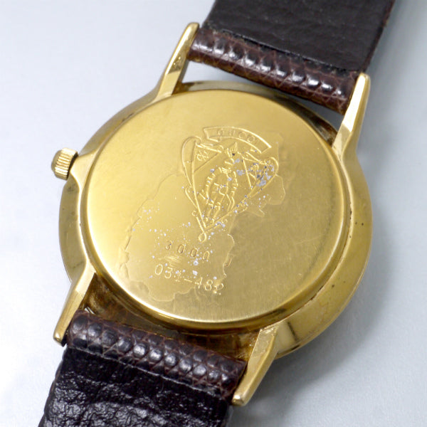 OLD Gucci ギリシャ数字 シェリービッグ腕時計（リザード・濃茶）