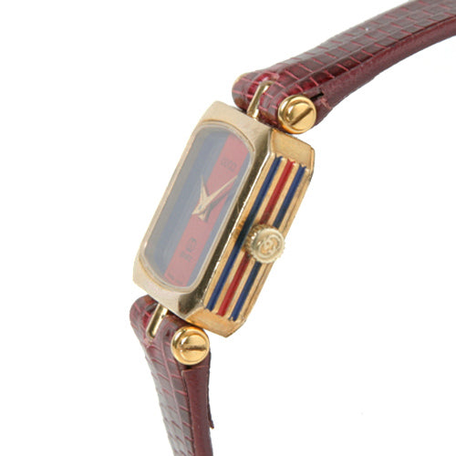 OLD Gucci　＜訳アリ＞リザード腕時計（四角）